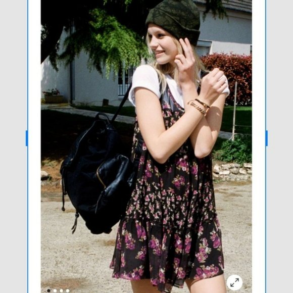 NWT Kimchi Blue Floral Mini Dress.  SZ M - Picture 3 of 4